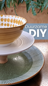 DIY kringloop etagère duurzaam 