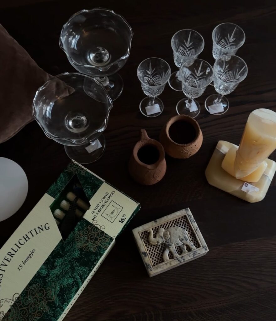 deco kussentjes glas kristal kringloopparels