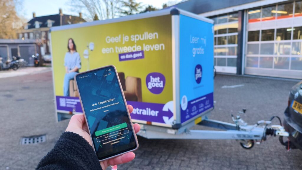 app lenen freetrailer het goed kringloop